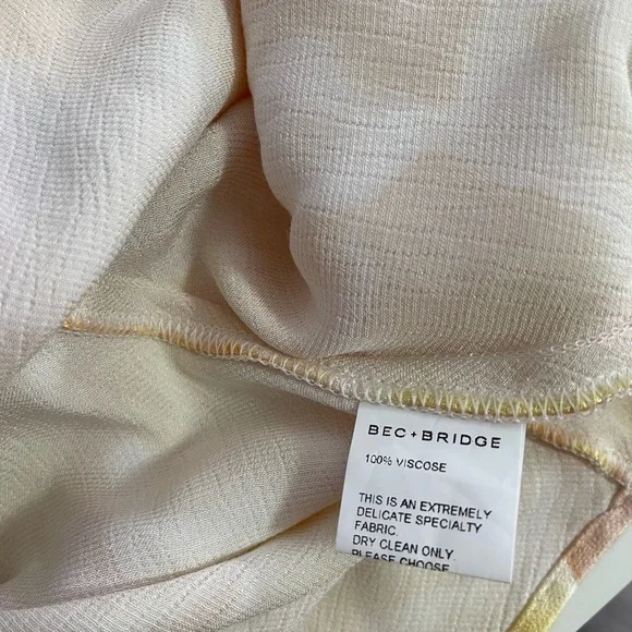 Bec And Bridge Indi V Maxi Dress In Floral Haze Size 6 - Picture 15 of 15